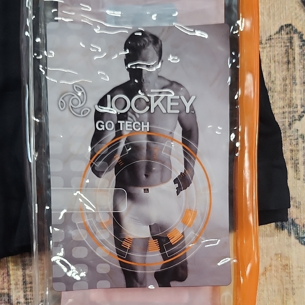Jockey Go Tech Men's Black Boxer Briefs Black 2 Pack Breathable Moisture Wicking - Picture 2 of 6